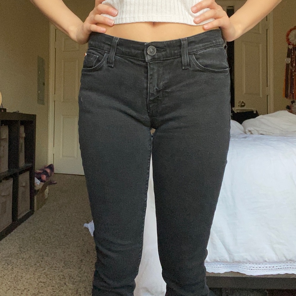 Black No Rip Skinny Jeans